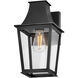 Coastal Elements Georgetown 1 Light 12.5 inch Black Outdoor Wall Mount