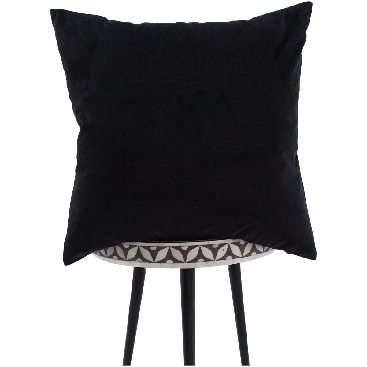 Midnight 20 inch Black Pillow