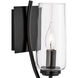 Tulip Sconce Wall Light in Acid Dipped Black