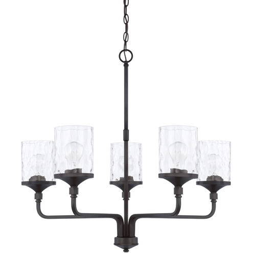Colton 5 Light 28 inch Matte Black Chandelier Ceiling Light