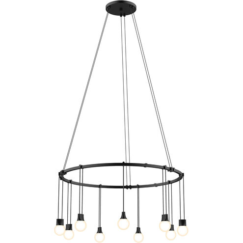 Suspenders LED 24 inch Satin Black Pendant Ceiling Light