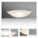 Sonya 17 2 Light 17 inch White Flush Mount Ceiling Light in Halogen, Glitter Glass