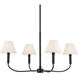 Eadie 4 Light Black Chandelier Ceiling Light