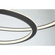 Infinite LED Sand Black Pendant Ceiling Light