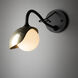 Brooklyn 1 Light 6 inch Black and Modern Brass Long-Arm Sconce Wall Light in Black/Modern Brass, Long-Arm