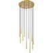 Forest LED 24 inch Modern Gold Chandelier Ceiling Light