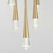 Pierce LED 13 inch Gold Multi-Light Pendant Ceiling Light