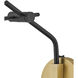 Sinclair LED 5 inch Heritage Brass with Black Indoor Wall Sconce Wall Light