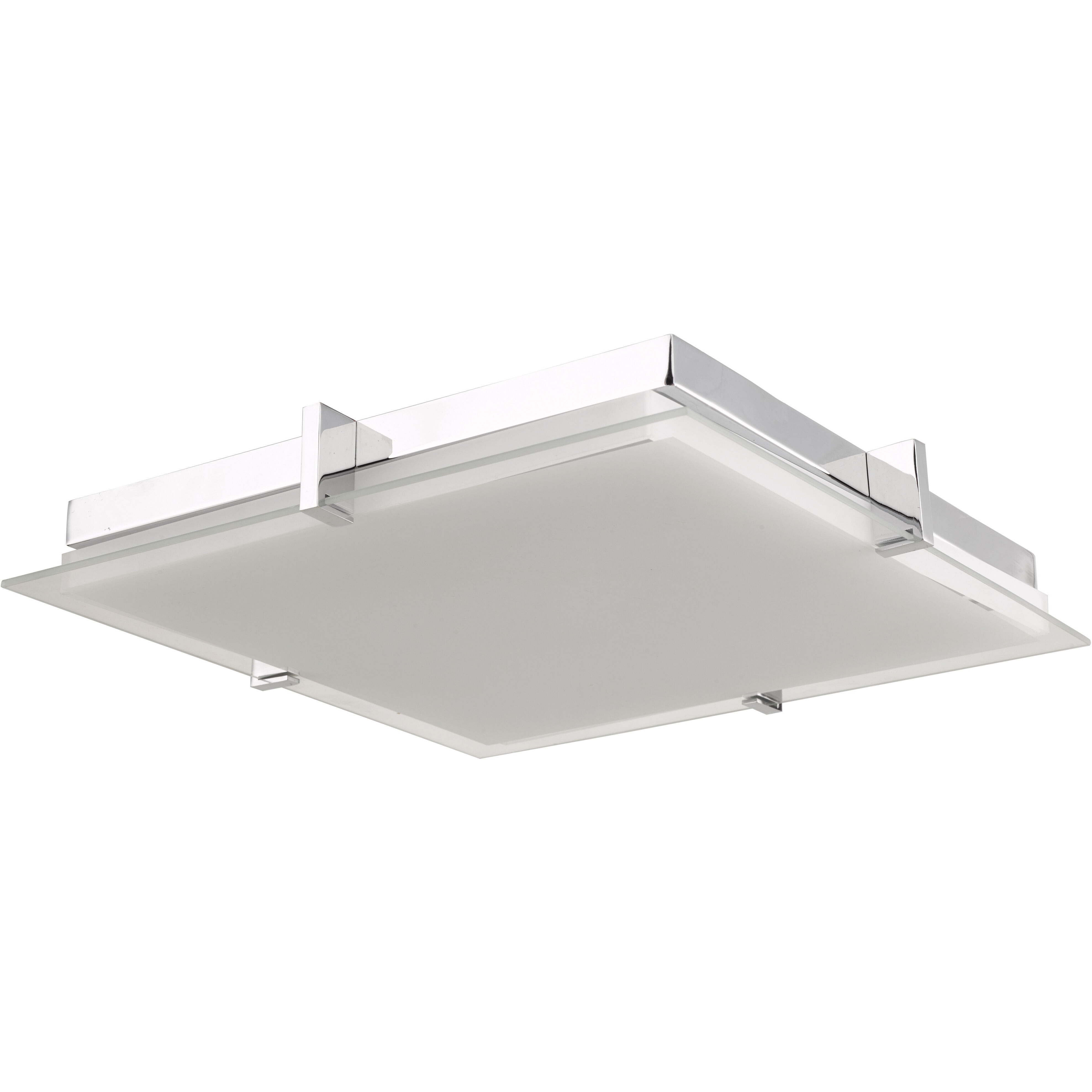 Matrix LED 12.2 inch Chrome Flush Mount Ceiling Light