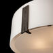 Impressions 3 Light 18.4 inch Dark Smoke Semi-Flush Ceiling Light, Large