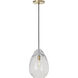Sean Lavin Alina 1 Light 8.5 inch Natural Brass Line-Voltage Pendant Ceiling Light in No Lamp