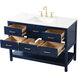 Sinclaire 48 X 22 X 34 inch Blue Vanity Sink Set