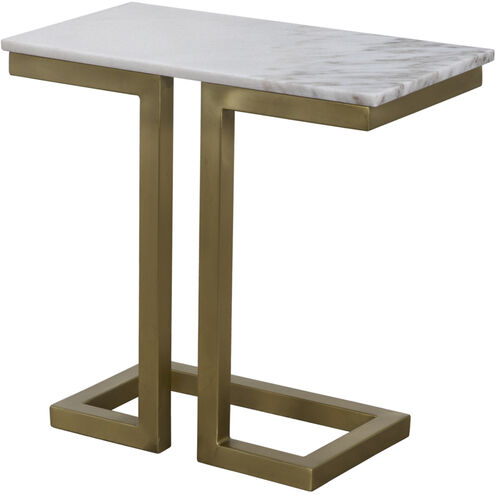 Alonzo 24.5 X 23 inch Antique Brass Side Table