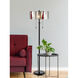 Evelyn 62 inch 60.00 watt Tiffany Bronze Floor Lamp Portable Light
