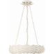 Broche 6 Light 18 inch Matte White Chandelier Ceiling Light