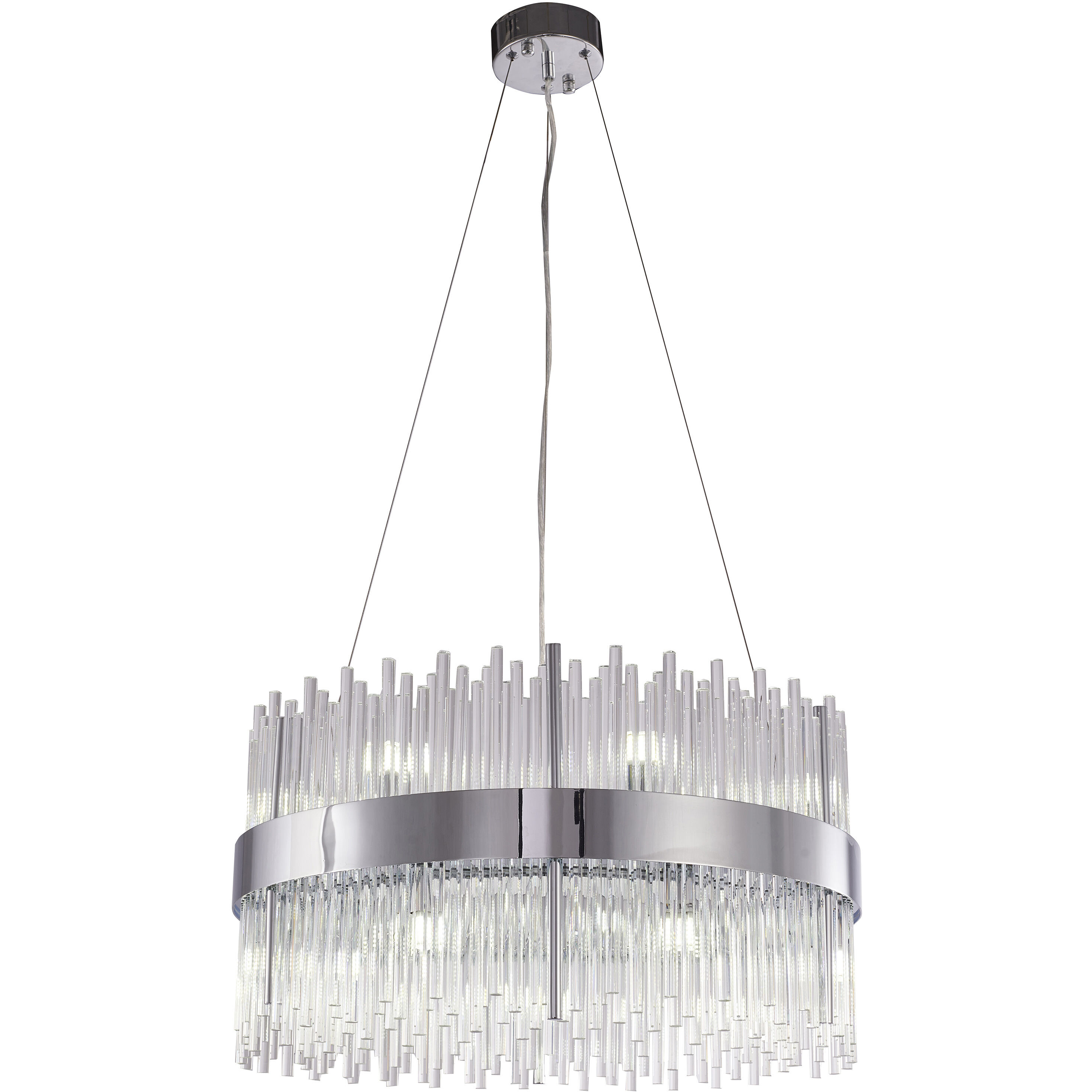 Canada 14 Light 24 inch Chrome Chandelier Ceiling Light