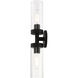Ludlow 2 Light 4.25 inch Black Vanity Sconce Wall Light