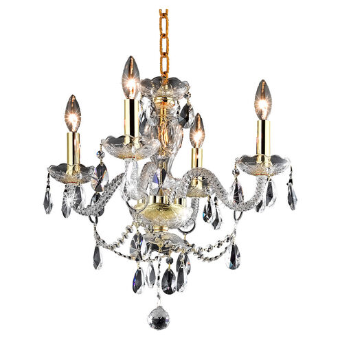 Elle 4 Light 17 inch Gold Pendant Ceiling Light