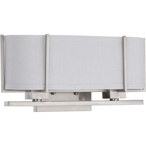 Portia 2 Light 16.75 inch Brushed Nickel Wall Sconce Wall Light