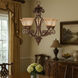 Symphony 5 Light 26 inch Oil Rubbed Bronze Single-Tier Chandelier Ceiling Light