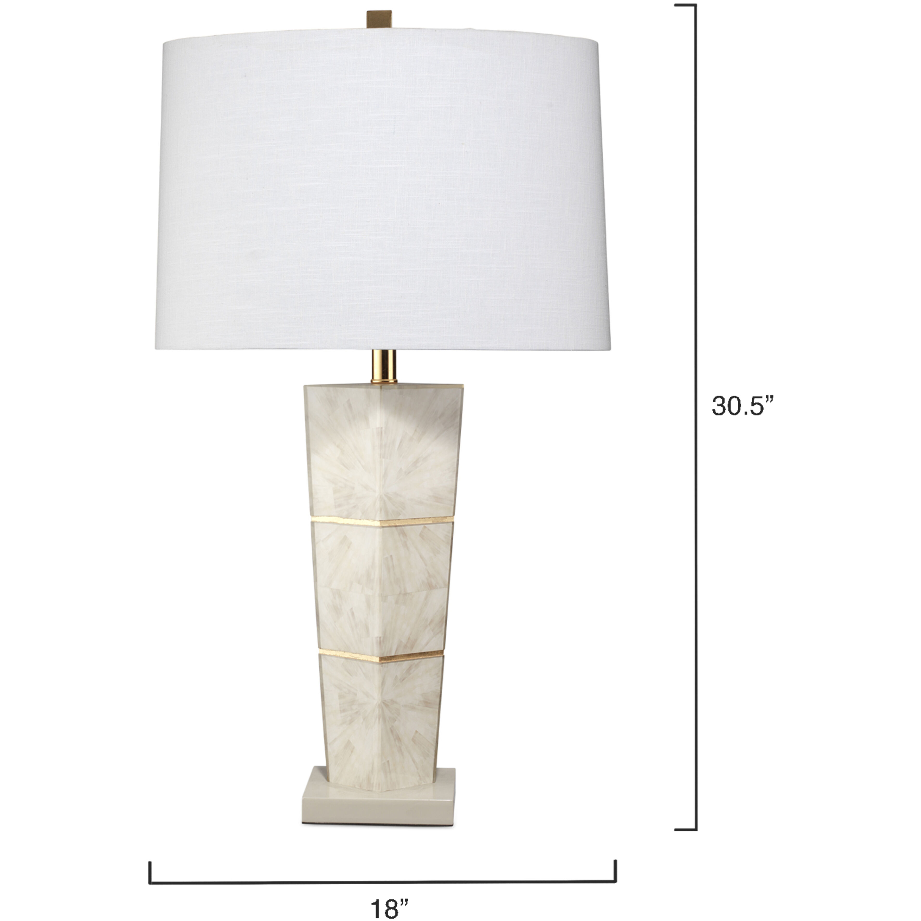 Spectacle 31 inch 150.00 watt Horn Lacquer w/ Gold Leaf Accents Table Lamp Portable Light