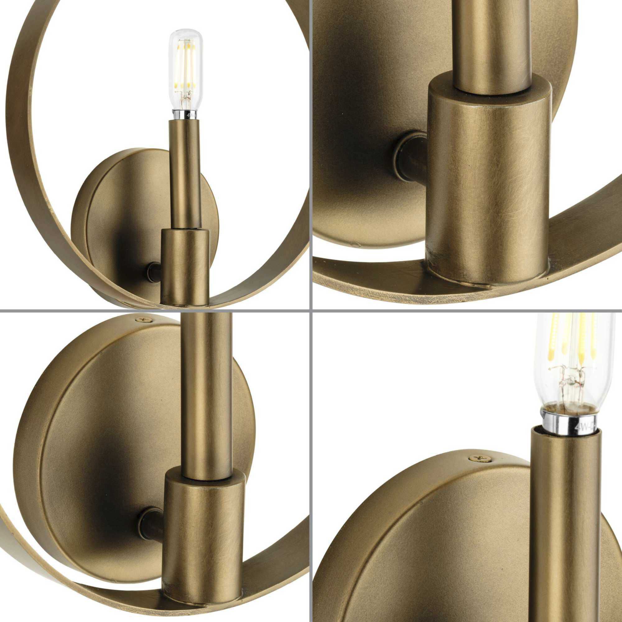 Breckenridge 1 Light 3 inch Aged Bronze ADA Wall Bracket Wall Light, Design Series