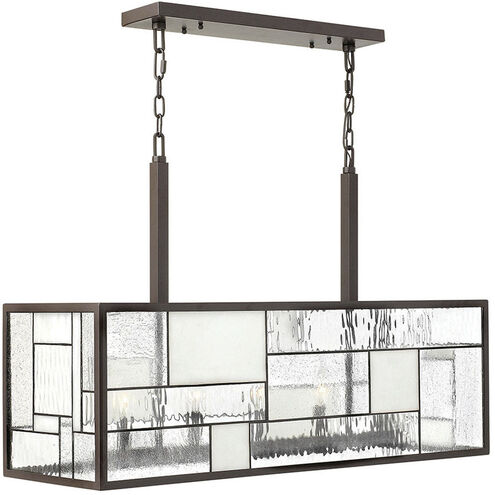 Mondrian 5 Light 36 inch Buckeye Bronze Indoor Linear Chandelier Ceiling Light