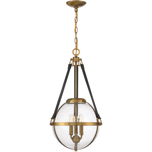 Bozeman 3 Light 14 inch Warm Brass Pendant Ceiling Light
