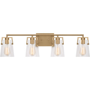 Drew & Jonathan Crofton 4 Light 33.38 inch Bathroom Vanity Light
