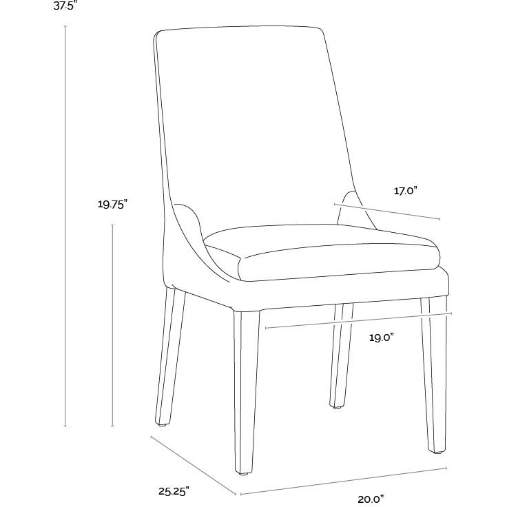 Rosine Effie Flax Dining Chair, Set Of 2