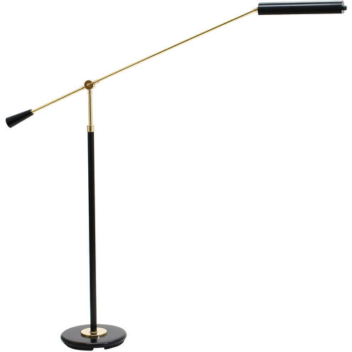 Grand Piano 26 inch 5 watt Black & Brass Piano Lamp Portable Light in Black and Brass