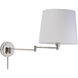 Townhouse 1 Light 12 inch Polished Nickel Wall Lamp Wall Light