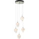Chrysalis 5 Light 15.4 inch Sterling Pendant Ceiling Light in White Crystal, Small