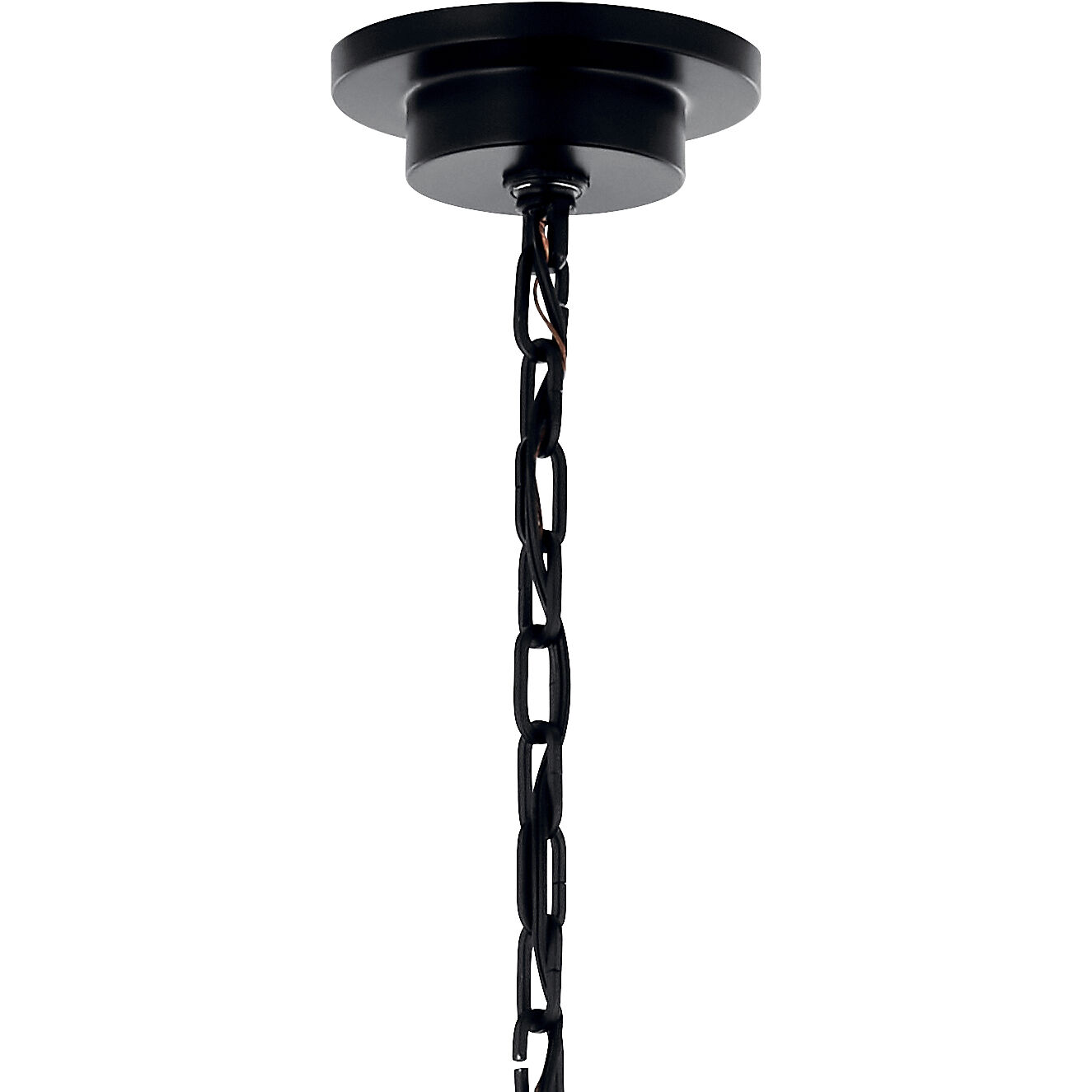 Carrick 10 Light Black Chandelier Ceiling Light, 1 Tier Large
