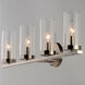 Sentinel 4 Light 30 inch Satin Nickel Bath Vanity Wall Light