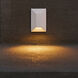 Nuvi 12v 1.40 watt Matte White Landscape Deck Sconce, Rectangular