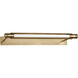 Avroko Capa 14.4 watt 24 inch Hand Rubbed Antique Brass Picture Light Wall Light