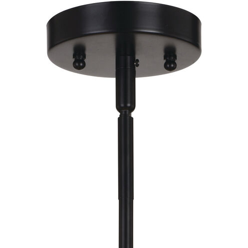 Nikko 4 Light 16 inch Matte Black Semi-Flush Mount Ceiling Light