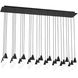Sean Lavin Turret LED Nightshade Black Chandelier Ceiling Light, Integrated LED