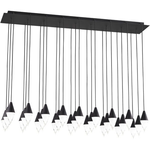 Sean Lavin Turret LED Nightshade Black Chandelier Ceiling Light, Integrated LED