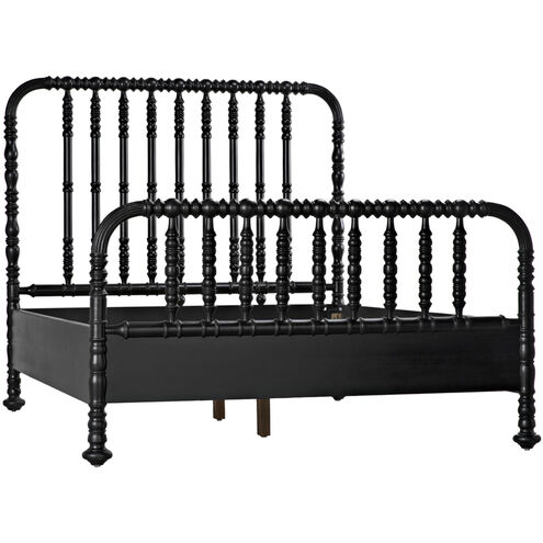 Bachelor Hand Rubbed Black Bed, Queen