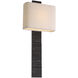Anne-Marie Barton Fumar Tail Sconce Wall Light in Ridged Carbon