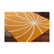 Forum 120 X 96 inch Burnt Orange/Cream Rugs, Wool