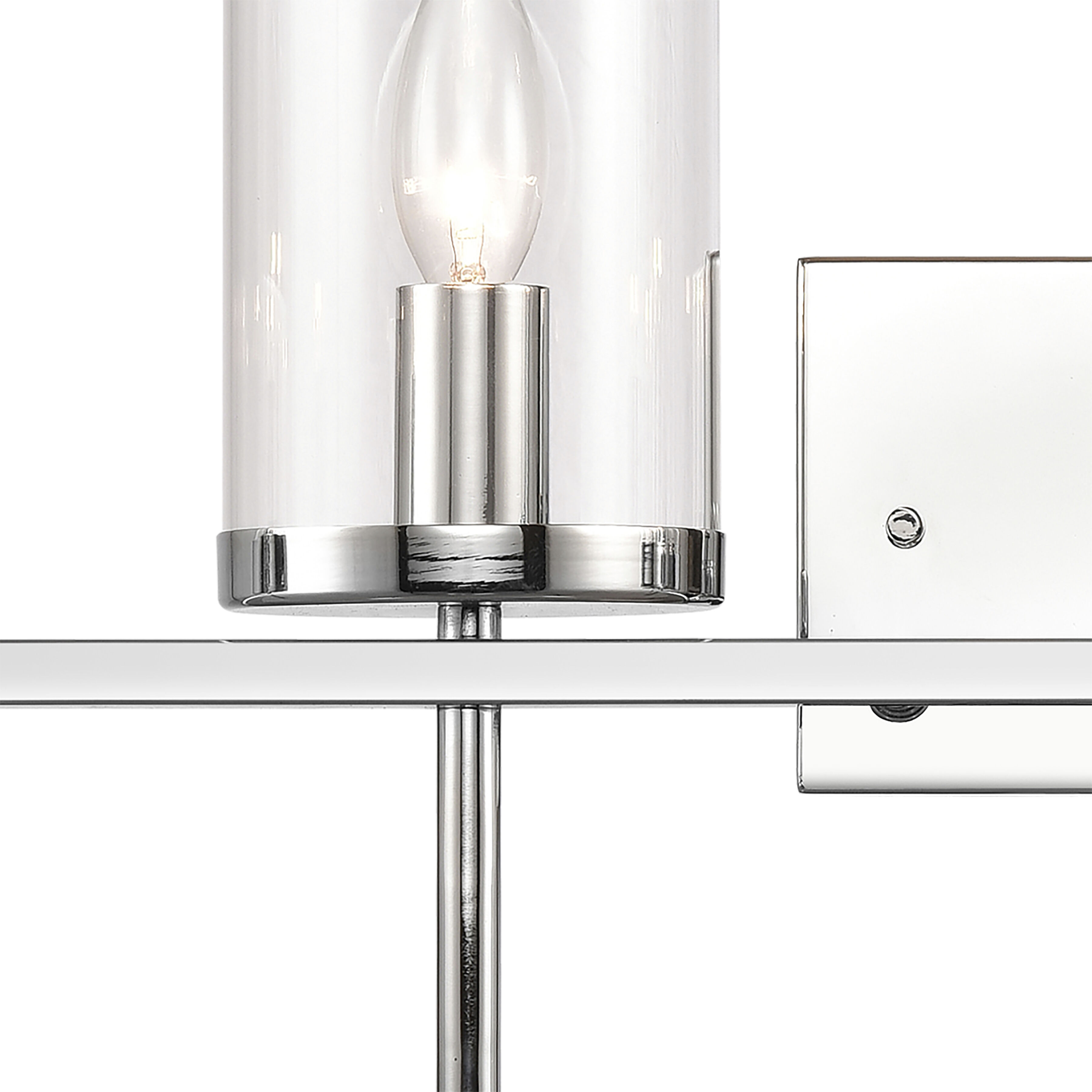 Oakland 4 Light 32.5 inch Chrome Vanity Light Wall Light