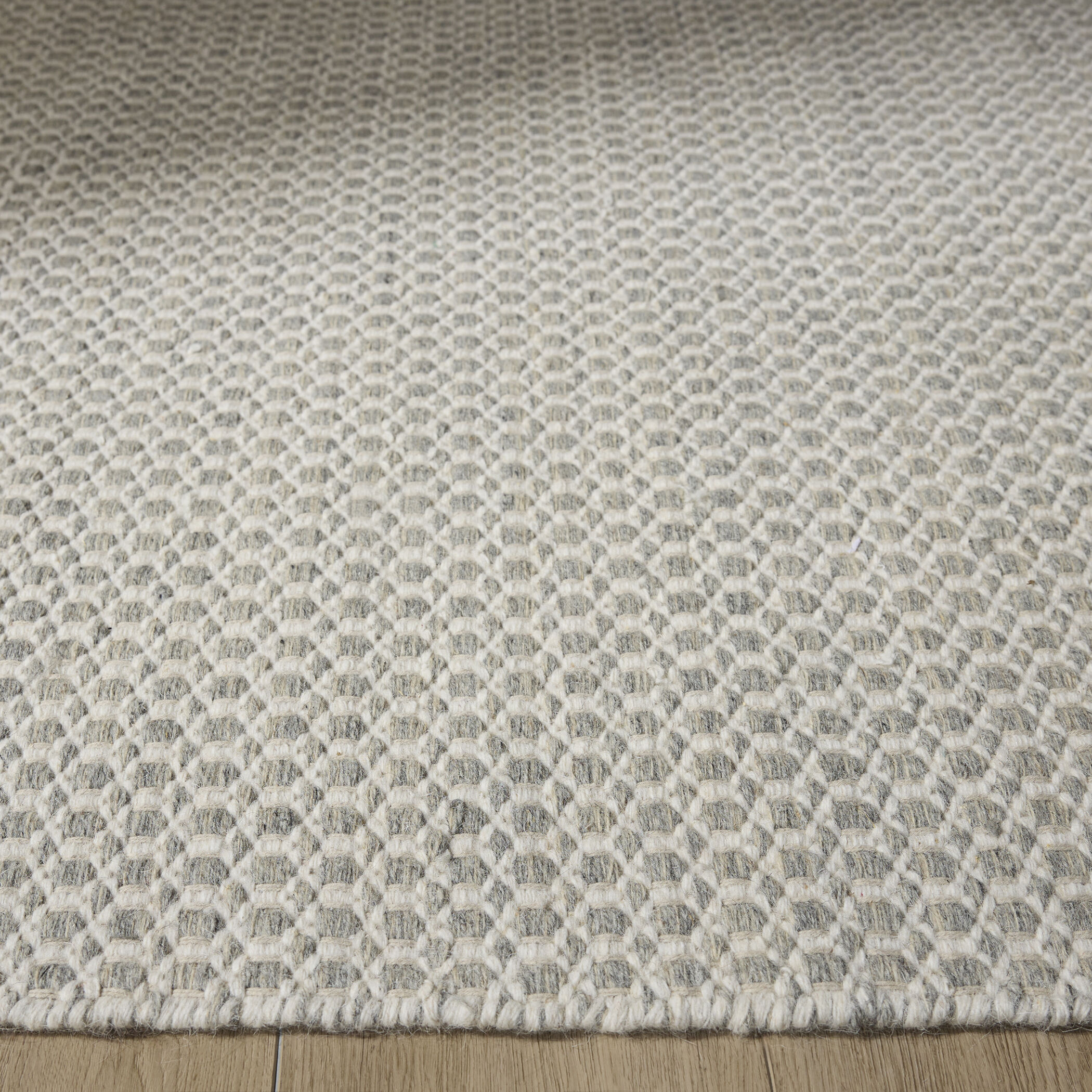 Deya Dark Gray and Ivory Indoor Rug