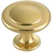 Logyn Brushed Gold Hardware Cabinet Knob, Set of 10