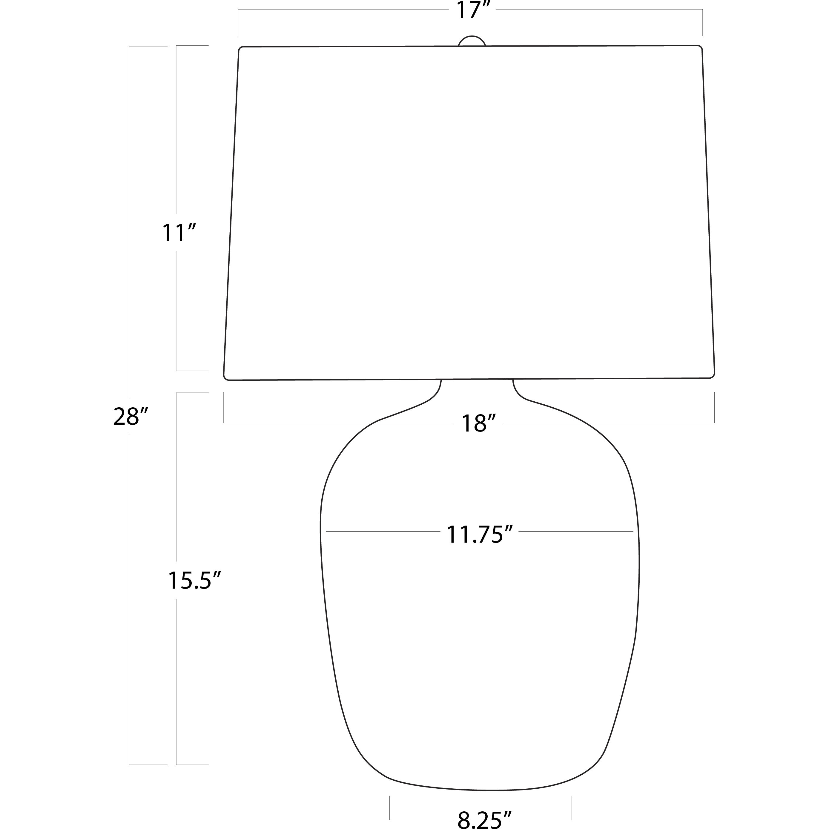 Phoenix 28 inch 150.00 watt White Table Lamp Portable Light