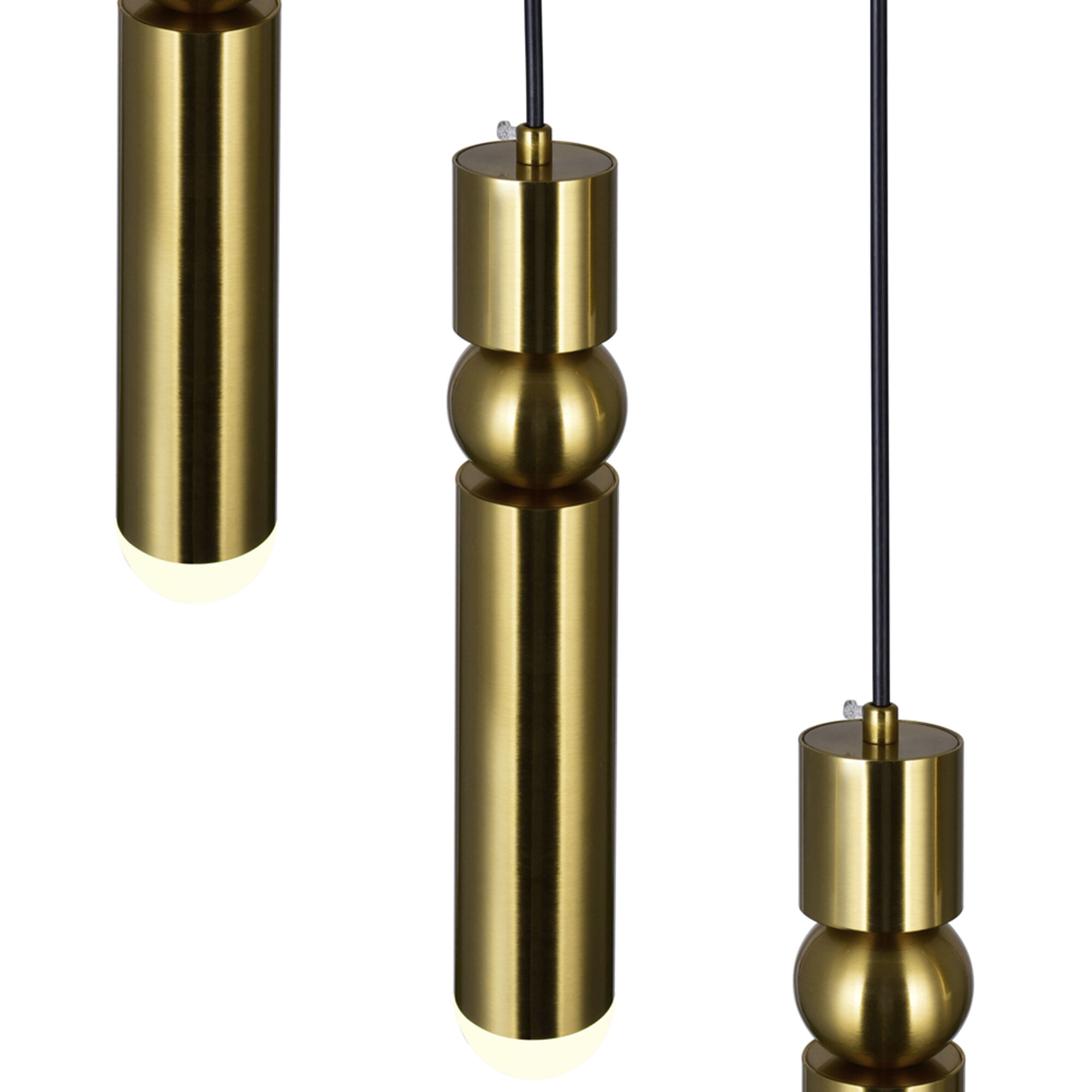 Chime LED 20 inch Brass Island/Pool Table Light Ceiling Light