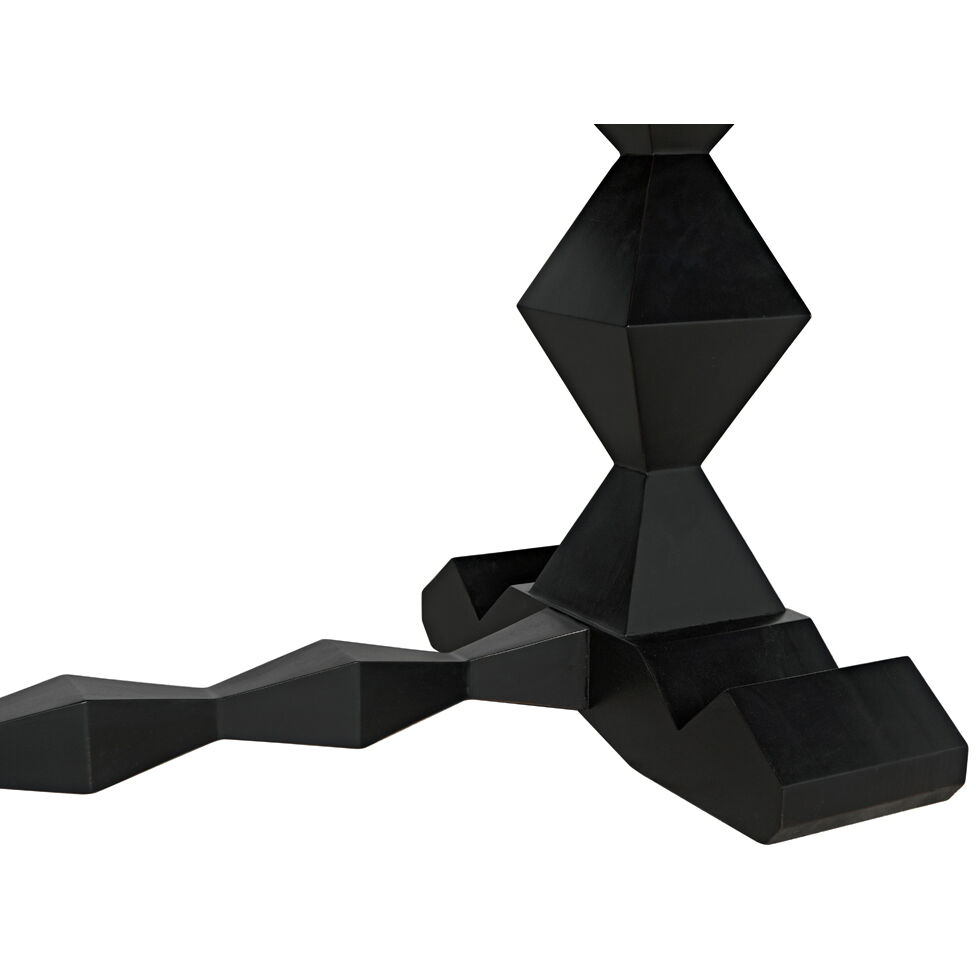 Madeira 96 X 40 inch Hand Rubbed Black Dining Table