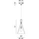 Mulinare Collections 1 Light 7.38 inch Bronze Pendant Ceiling Light